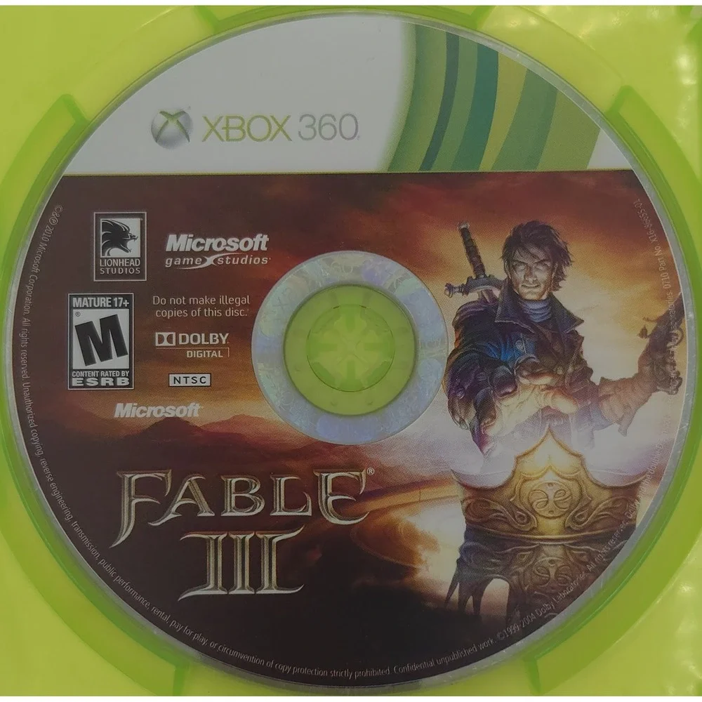 Fable 3 III - Xbox 360 - CIB w/ Manual - Tested - Fast Shipping
